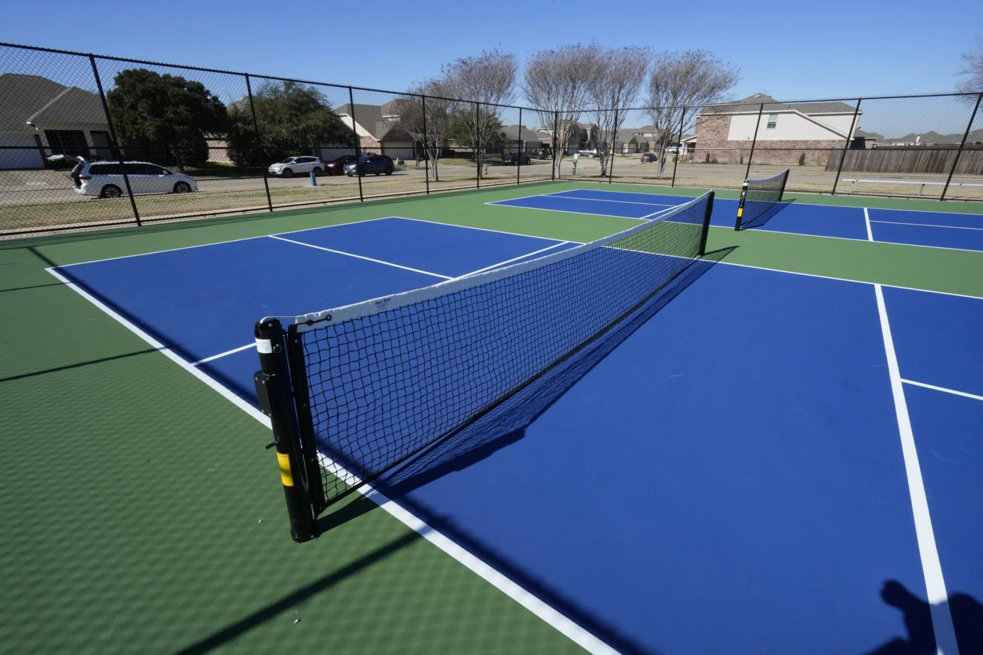The Travis Ranch pickleball court
