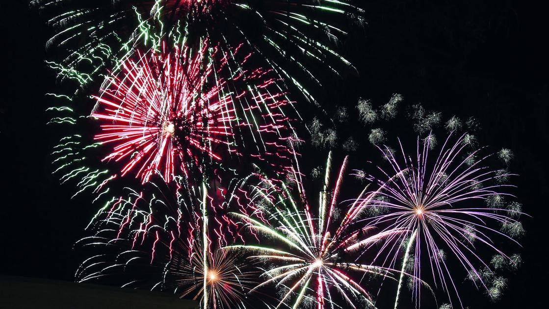 Fireworks over Travis Ranch